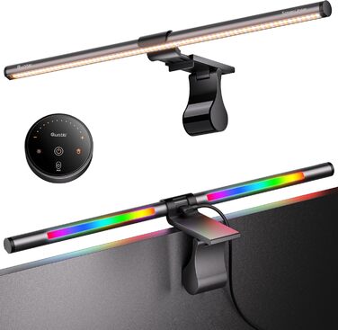 RGB-лампа для монітора Quntis 51 см з підсвічуванням, пультом ДК, 15 режимів, для геймінгу, офісу, USB