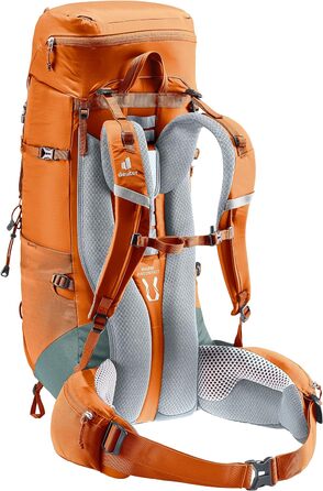 Рюкзак Deuter Aircontact Lite 40+10 л для трекінгу, каштаново-бірюзовий, легкий, одноколірний