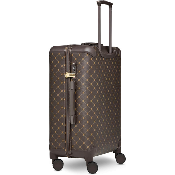 Валіза Lazarotti Palermo (Dark Brown) 3 шт: S 55см, M 66см, L 79см - Набір дорожніх валіз з полікарбонату з TSA-замком та 4 колесами