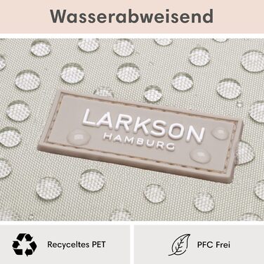 LARKSON рюкзак для жінок і чоловіків No 6, міський, шкільний, діловий, з відділенням для ноутбука 16'', водовідштовхувальний, пісочний колір