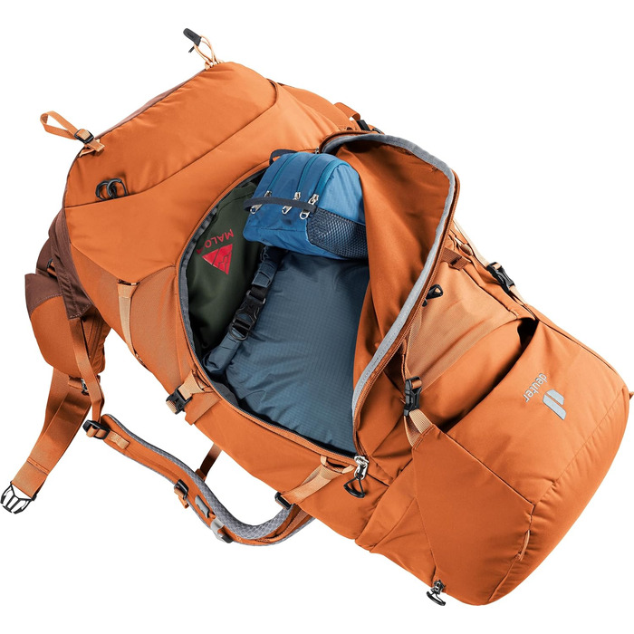 Жіночий трекінговий рюкзак Deuter Aircontact Core 45+10 л (2024), chestnut-umbra