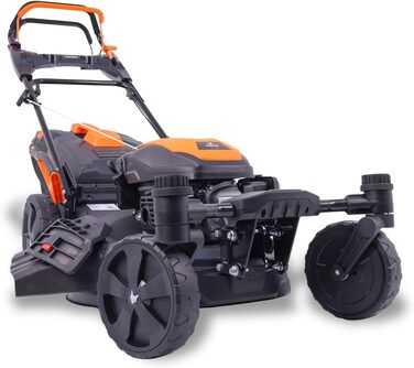 Бензиновий газонокосарка FUXTEC 4в1 FX-RM5196 з Edge-Cut, ширина косіння 51 см, 170 ccm, з приводом на задні колеса, 60л травозбірник