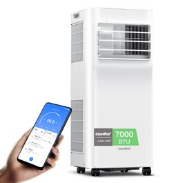 Мобільний кондиціонер Comfee Breezy Cool Pro 2.0 7000 BTU/2.0kW з Wi-Fi, охолодження, вентиляція, осушення – для кімнат до 25 м²