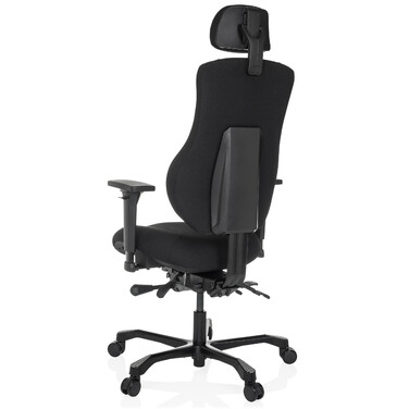 Офісне крісло / Крісло керівника 24 ГОДИНИ BASIC Тканина чорна hjh OFFICE