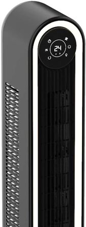 Вентилятор вежа Cecotec EnergySilence 9090 Skyline Ionic 119 см, 45 Вт, з іонізатором, LED сенсорним екраном, пультом ДУ, 3 режими, таймер 12 год, коливання 70°, чорний
