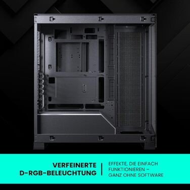 Корпус для ПК Phanteks NV5 MK2 DRGB чорний, з підсвічуванням, ATX, скляна панель