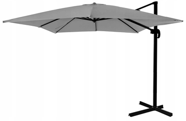 Парасолька садова з консоллю GardenLine, сіра, 250 x 260 см