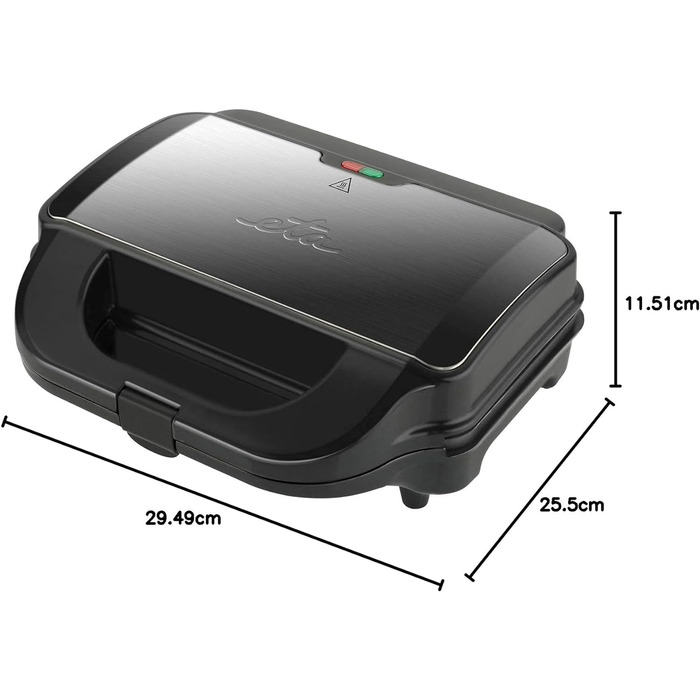 Sandwichmaker ETA Sorento Plus 6-в-1: Вафельниця, гриль, сендвічниця, антипригарне покриття, 900 Вт