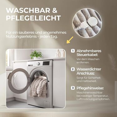 Інфрачервона електроковдра BR Bringer® для обігріву, 200 x 180 см, колір Nordic Taupe