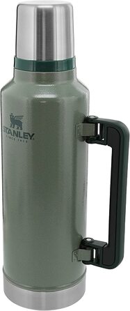 Термос Stanley Classic Legendary 1.9 л, нержавійка, зелений, тримає тепло/холод до 48 годин, BPA-free, можна мити в посудомийці