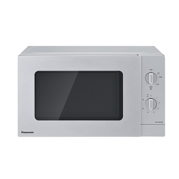 Мікрохвильова піч Panasonic NN-ST21QWEPG 20л, 800 Вт, срібляста - розморожування, 11 програм, LED-дисплей