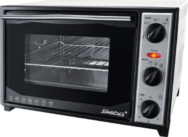 Міні-піч Steba KB 27 U.2 з грилем та конвекцією, 20л, 1500Вт, біла