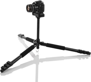 Професійний штатив Walimex Pro FT-665T з 3D-голівкою, надміцний, вантажопідйомність 12 кг, алюмінієвий, 198 см, чорний, з сумкою