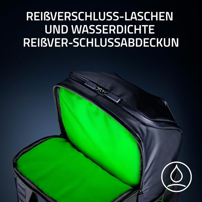 Ігровий рюкзак Razer Scout для ноутбука до 17.3 дюймів, стійкий до зносу, чорний