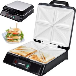 Сендвічниця Syntrox Germany SM-2000W XXL з керамічним покриттям на 4 сендвічі