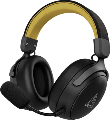 Бездротова ігрова гарнітура Ajazz AHM08 MAX Black Gray Yellow (AHM08-MAX-BGY)