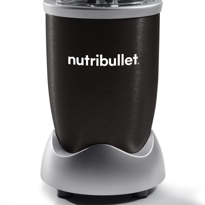Смузі-блендер Nutribullet Pro 900 Вт, компактний, з чашею 700 мл, електричний міксер для смузі, чорний, легке очищення