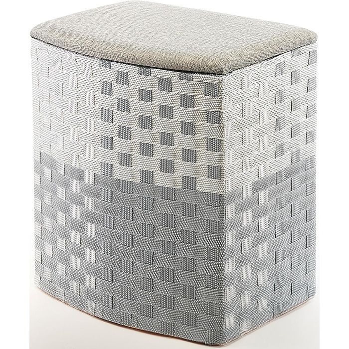 Kobolo кошик для білизни з нейлону, сірий-білий, 44x32x52 см