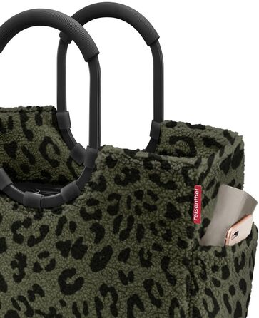 Сумка Reisenthel Loopshopper L – стильна та містка, з водонепроникним покриттям та кишенями з перероблених PET-пляшок, колір Gold (Teddy Leo Olive)
