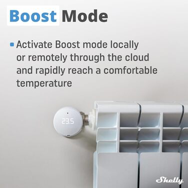 Shelly Blu TRV (3 шт.) + Shelly Blu Gateway Gen3: Розумний терморегулятор Bluetooth/Zigbee, точне регулювання температури, сумісність з Alexa та Google Home