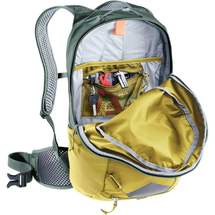 Велорюкзак Deuter Race 16, 16 л, Turmeric-Ivy, для велосипедистів