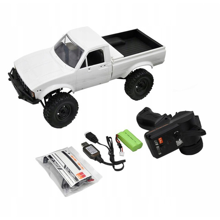 Радіокерована машина WPL C-24 4WD, всюдихід, білий, масштаб 1:16, дальність 65 м, швидкість 10 км/год