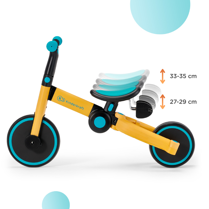 Дитячий триколісний велосипед 3в1 Kinderkraft 4TRIKE, синій, від 12 місяців
