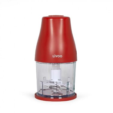 Подрібнювач овочів та фруктів Livoo Zerkleinerer 300 мл, 400 Вт, червоний (DOP244N)