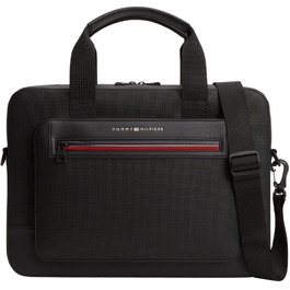 Сумка для ноутбука Tommy Hilfiger Th Foundation Computer Bag BDS, чорна, універсальний розмір