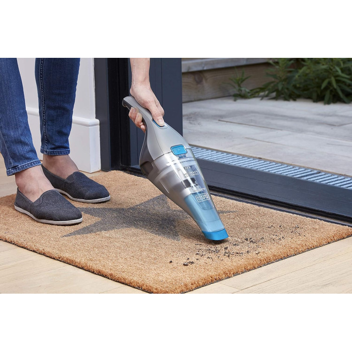 Пилосос ручний акумуляторний Black+Decker Dustbuster NVC215WA-QW, безмішковий, 7,2V, насадки для щілин і м'яких меблів, настінна зарядка, 385 мл, кобальтово-синій