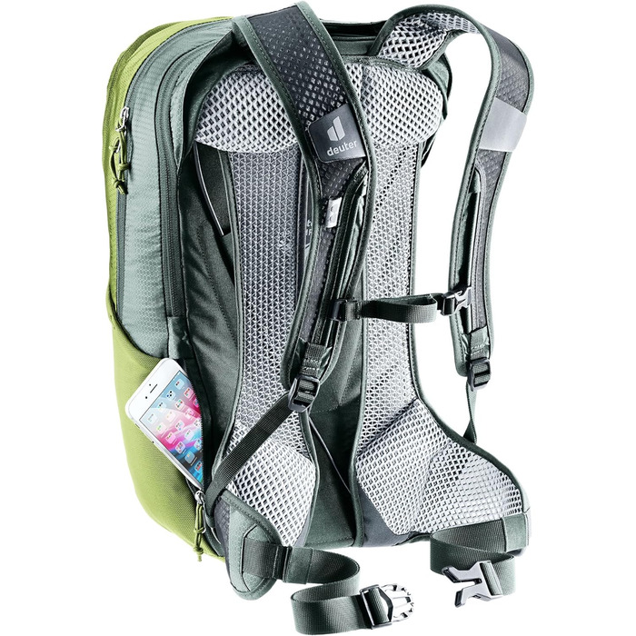Рюкзак для велосипеда Deuter Race Air 14+3 л, Meadow-ivy, вентиляція спини