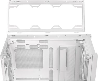 Ігровий корпус ASUS TUF GT302 ARGB білий, Mid-Tower ATX, 4x140 мм ARGB вентилятори, змінні бокові панелі, підтримка ATX материнських плат із прихованими роз'ємами, сітчаста фронтальна панель
