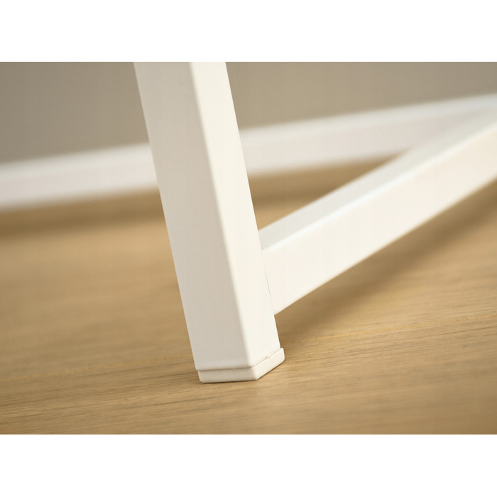 Консоль Mebel-Partner, білий матовий, 80 x 76,5 x 28 см