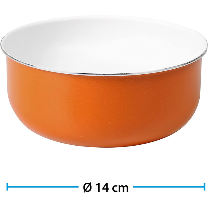 Набір каструль BRUNNER Mandarina, 9 предметів, антипригарне покриття