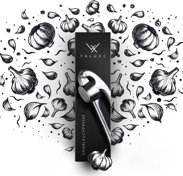Пресс для часнику VALUXE® професійний, сріблястий, з важільним механізмом, для посудомийної машини