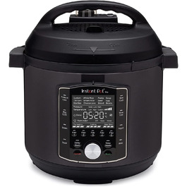 Мультиварка Instant Pot Pro 10-в-1, 5,7 л, 1200 Вт, електрична, швидковарка, рисоварка, пароварка, для йогурту, стерилізатор, Sous Vide, чорна нержавійка