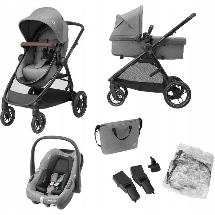 Дитячий візок 3в1 Maxi-Cosi Zelia S Trio, сірий