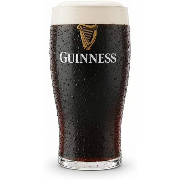 Набір пивних келихів Guinness 4 шт по 568 мл з логотипом та арфою
