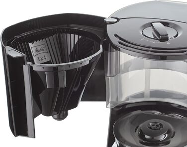 Кавоварка Melitta Enjoy Top Timer, фільтр, скляна колба, таймер, 10 чашок, чорна