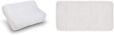 Sealskin Kombi-Set Spa: подушка та килимок для ванни, м'які, легкі у догляді, пральні, білі