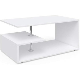 Журнальний стіл Vicco Guillermo білий 91x41x53 см