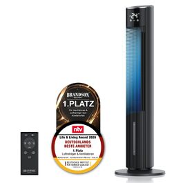 Brandson ECO GREEN Турельний вентилятор з водяним охолодженням та WiFi (Smart Home/Alexa) - Чорний матовий