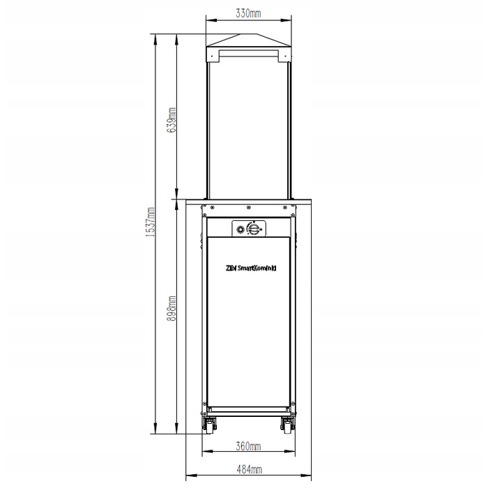 Обігрівач-парасоль MultiGarden, 154 см, 8 кВт