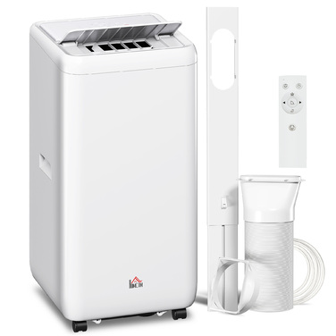 Мобільний кондиціонер з відвідним шлангом 12 000 BTU / 3,5 кВт, 5-в-1, з 24-годинним таймером та пультом дистанційного керування для приміщень до 35 м²