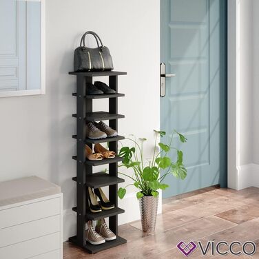 Взуттєва тумба Vicco Sara, антрацит, 26.7x110 см