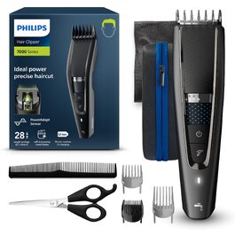 Машинка для стрижки волосся Philips Series 7000 HC7650/15 з технологією Trim-n-Flow, 28 насадок