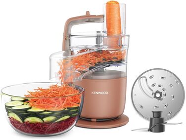 Кухонний комбайн Kenwood MultiPro Go FDP22.130GY: компактний, 650 Вт, 1.3 л, для нарізки, натирання, пюрування та замішування тіста, блакитний (Express Serve)