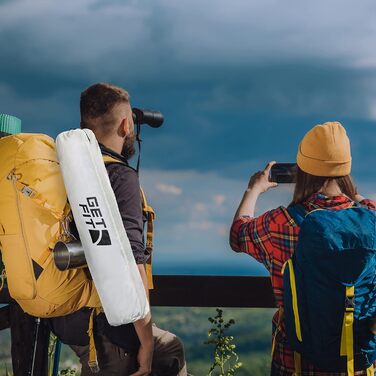 Get Fit Преміум туристичний складаний стілець для дорослих, товсте м'яке сидіння, з кишенею для журналів, підсклянником і сумкою-чохлом, комплект 2 шт, сірий