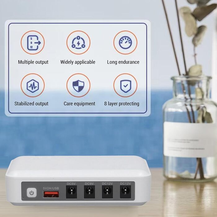 Mini UPS 6000mAh: Безперебійне живлення для роутера, модему, камери (EU-штекер)