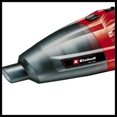 Акумуляторний ручний пилосос Einhell TE-VC 18 Li-Solo Power X-Change, 540 мл, 3 насадки, подовжувач, настінне кріплення, без акумулятора і зарядного пристрою, чорний/червоний